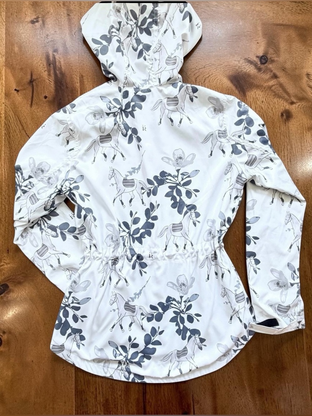 Ronner Horse Equestrian Print Women's White Jacket - Picture 2 of 16